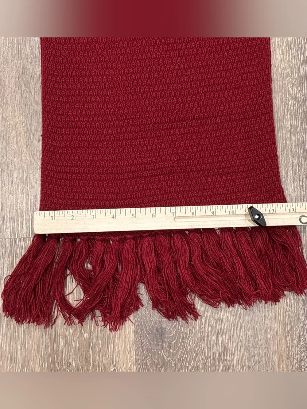 Taylor Swift All Too Well Red Scarf Knit Fringe Merch Eras Tour